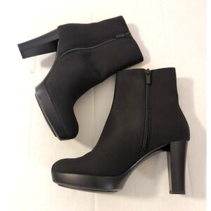 Donald Pliner Women Esra Crepe Elastic Fashion Boot 7.5 M Polished Chic Up Town